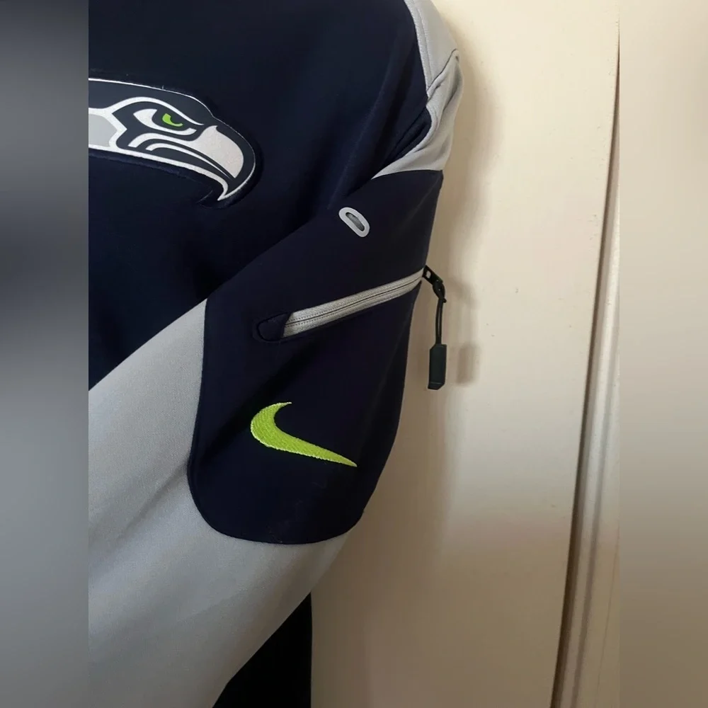 Seattle Seahawks Navy and Gray Jacket